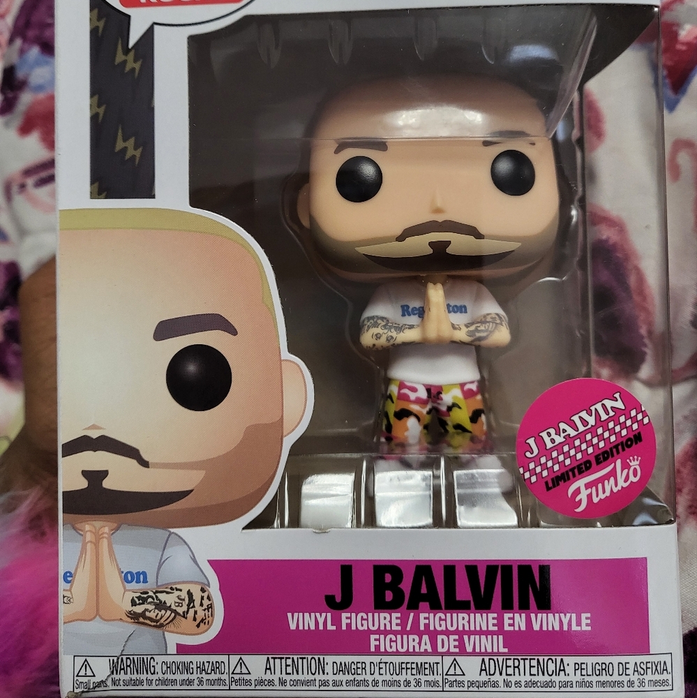 Funko Pop Rocks * J Balvin * Limited Edition Figure Reggaeton PR Colombia